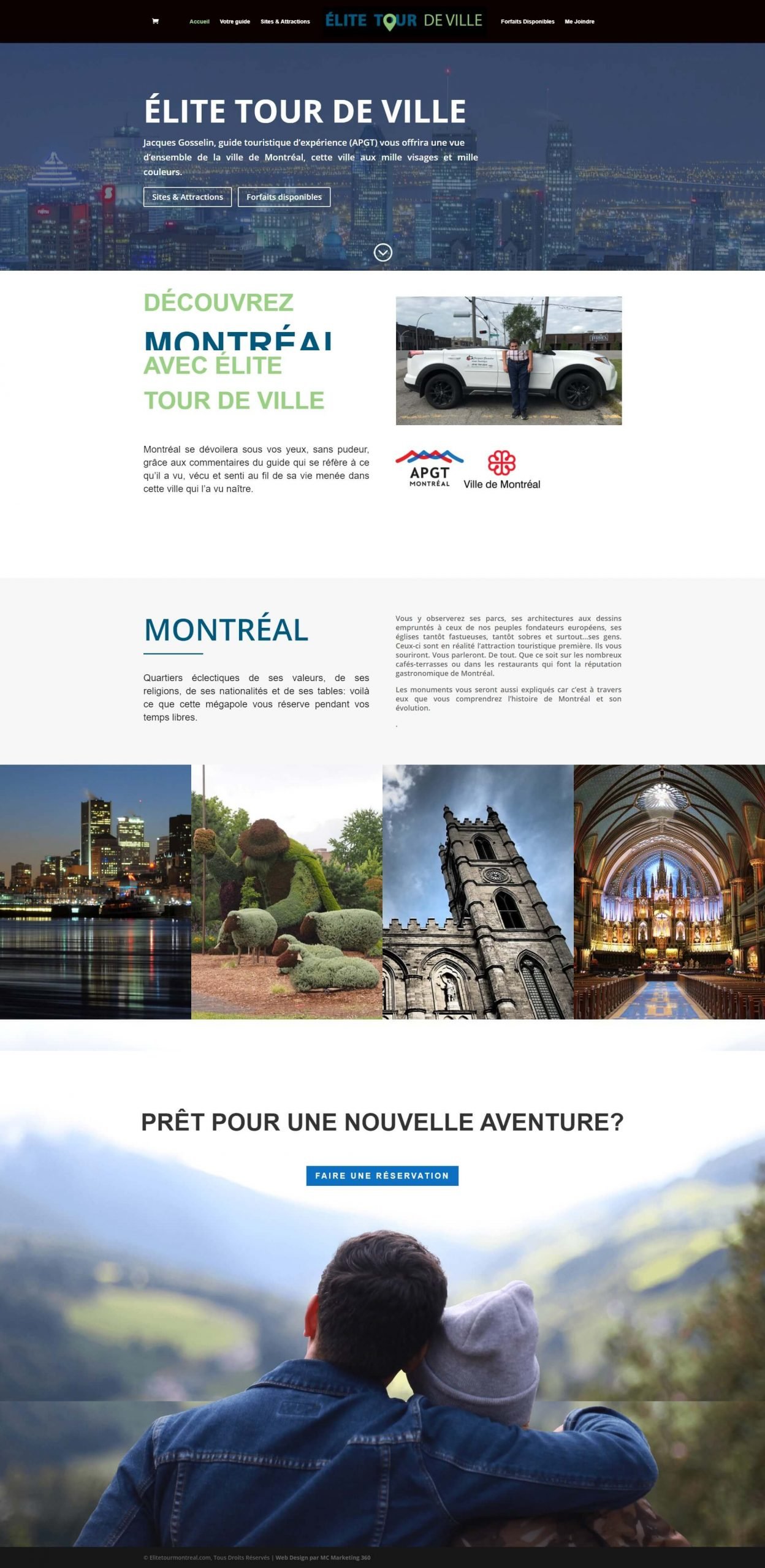 city tour guide website design in montreal scaled