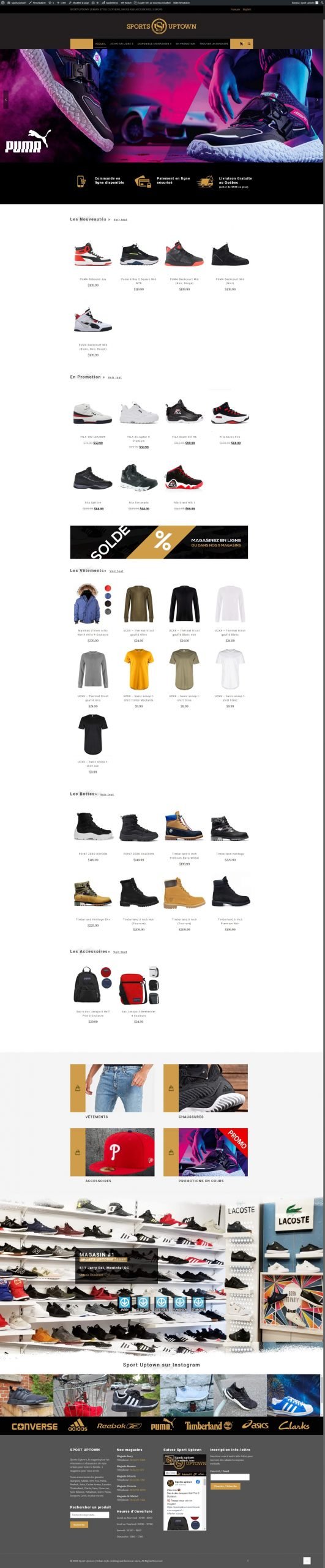 clothing store in montreal website design scaled