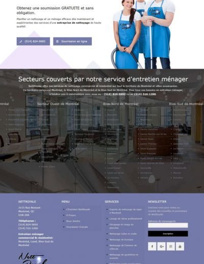 cleaning services web design