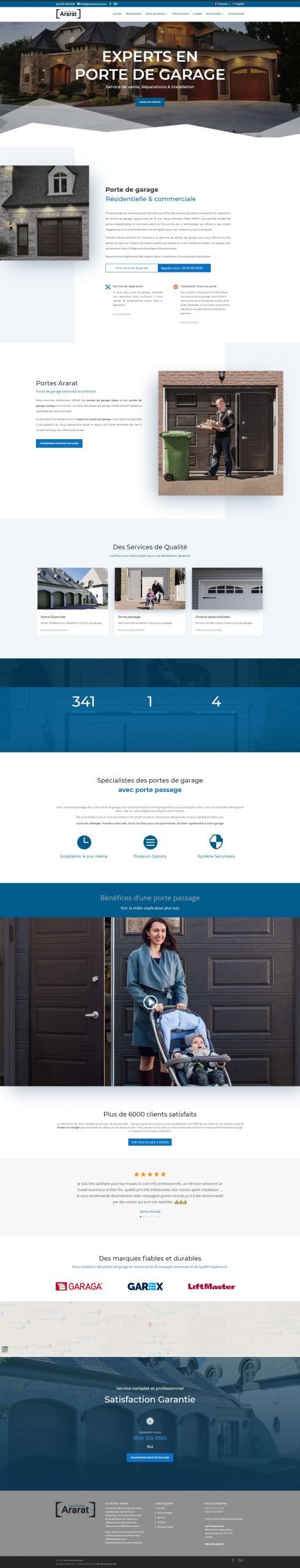 gararage door company website design scaled